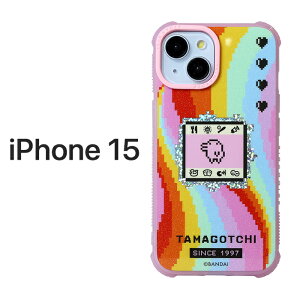 iPhone15 P[X ܂ ϏՌP[X 킢 Jo[ X}zP[X sN Q[ Tamagotchi ACtH o_C BANDAI SKINNYDIP