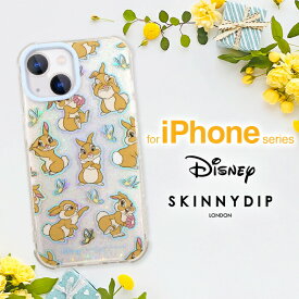 iPhone14Pro ケース ミスバニー ディズニー かわいい SKINNYDIP クリア ラメ キラキラ ソフト ソフトケース 耐衝撃 耐衝撃ケース バンビ iPhone 14 Pro アイフォン14 Pro アイフォン iPhoneケース ケース ストラップホール キャラクター