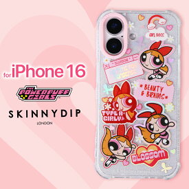 パワーパフガールズ ブロッサム iPhone16 ケース 可愛い キャラクター グッズ おしゃれ TPU 耐衝撃 スマホケース ピンク キズ防止 衝撃吸収 スマホ保護ケース iPhone16専用 iPhoneケース アイフォン パワパフ The Powerpuff Girls スキニーディップ SKINNYDIP 正規品