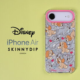 iPhone Air ケース わんわん物語 クリア iPhoneAir アイフォンエアー レディ トランプ ディズニー キャラクター DIsney かわいい おしゃれ 人気 キラキラ ラメ グリッター スキニーディップ SKINNYDIP 正規品 カバー ソフトケース スマホカバー スマホケース