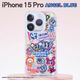 iPhone 15 Pro ケース エンジェルブルー キャラクター iPhone15Pro アイフォン15プロ かわいい レトロ ANGEL BLUE 小学生 キッズ 平成レトロ ナルミヤキャラクターズ スキニーディップ SKINNYDIP 正規品 カバー ソフト ソフトケース スマホケース iPhone15Pro専用