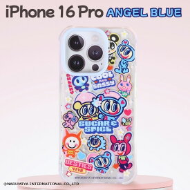 iPhone 16 Pro ケース エンジェルブルー キャラクター iPhone16Pro アイフォン16プロ かわいい レトロ ANGEL BLUE 小学生 キッズ 平成レトロ ナルミヤキャラクターズ スキニーディップ SKINNYDIP 正規品 カバー ソフト ソフトケース スマホケース iPhone16Pro専用