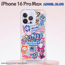 iPhone 16 Pro Max ケース エンジェルブルー キャラクター アイフォン16プロマックス かわいい レトロ ANGEL BLUE 小学生 キッズ 平成レトロ ナルミヤキャラクターズ スキニーディップ SKINNYDIP 正規品 カバー ソフト ソフトケース スマホケース iPhone16ProMax専用