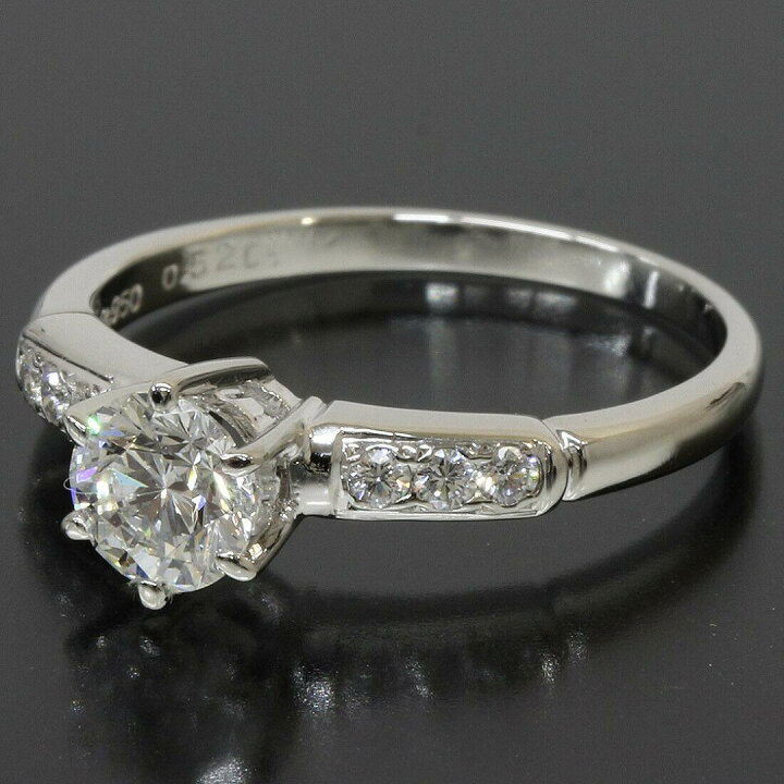 楽天市場】(ミキモト)MIKIMOTO 0.522ct ダイヤ ソリテール リング 10号 