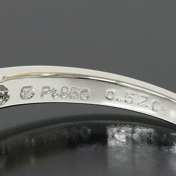 楽天市場】(ミキモト)MIKIMOTO 0.522ct ダイヤ ソリテール リング 10号 
