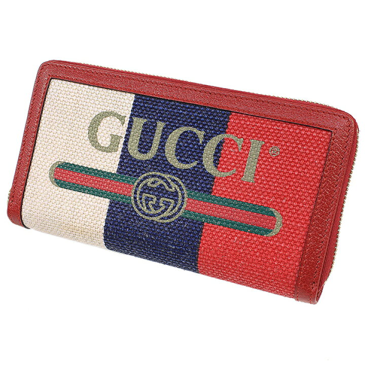 楽天市場】(グッチ)GUCCI トリコロール ロゴ レザー×キャンバス 