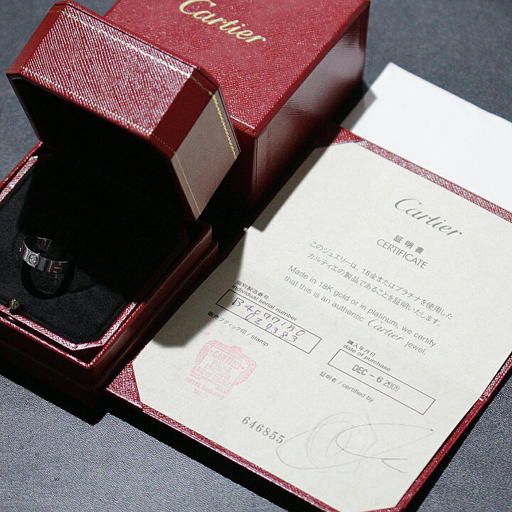 楽天市場】カルティエ Cartier ラブリング ブラックサファイヤ 9.5号 
