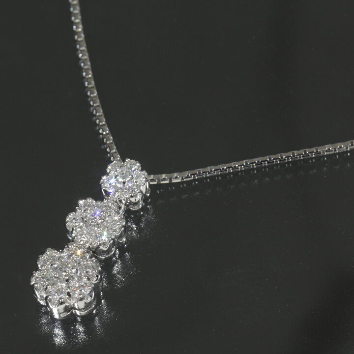 楽天市場】ダミアーニ DAMIANI ロゼット ダイヤ ネックレス 750 K18WG 