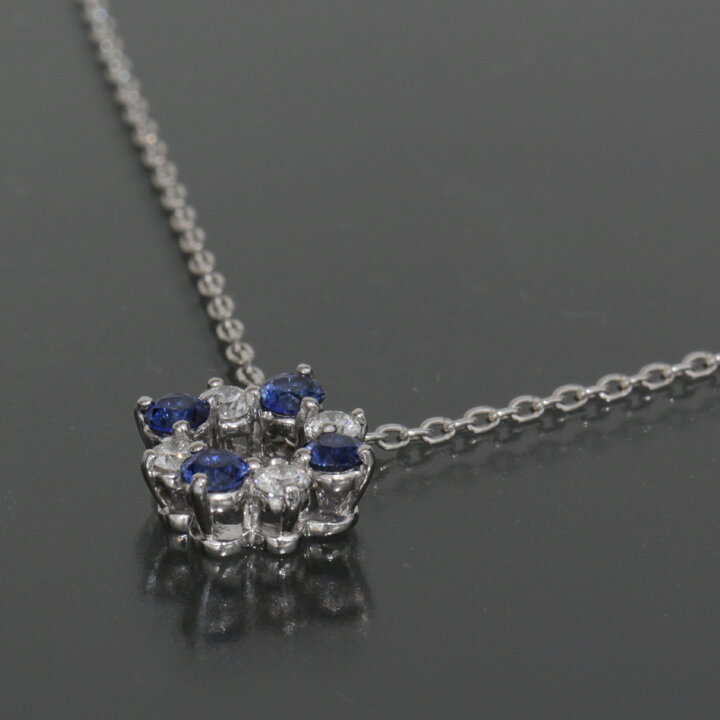 楽天市場】ミキモト MIKIMOTO サファイア ダイヤ ネックレス 43cm 