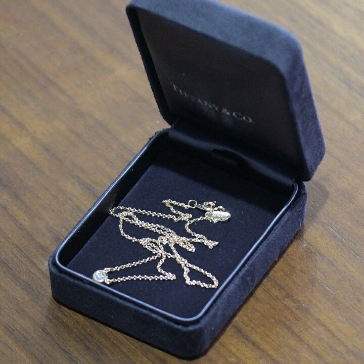楽天市場】ティファニー バイザヤード ダイヤ0.1ct ネックレス Au750 