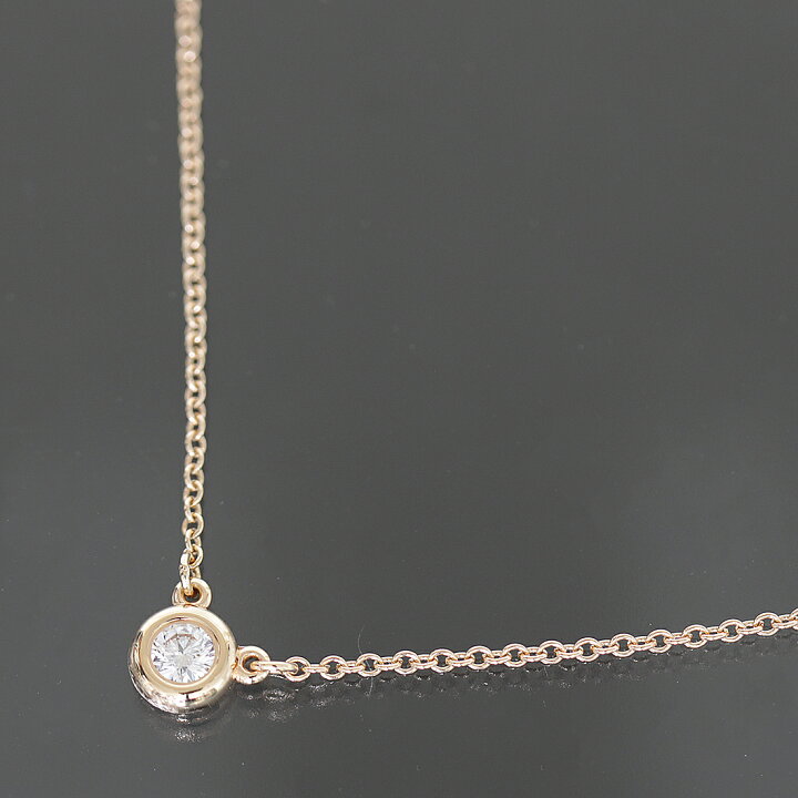 楽天市場】ティファニー バイザヤード ダイヤ0.1ct ネックレス Au750  