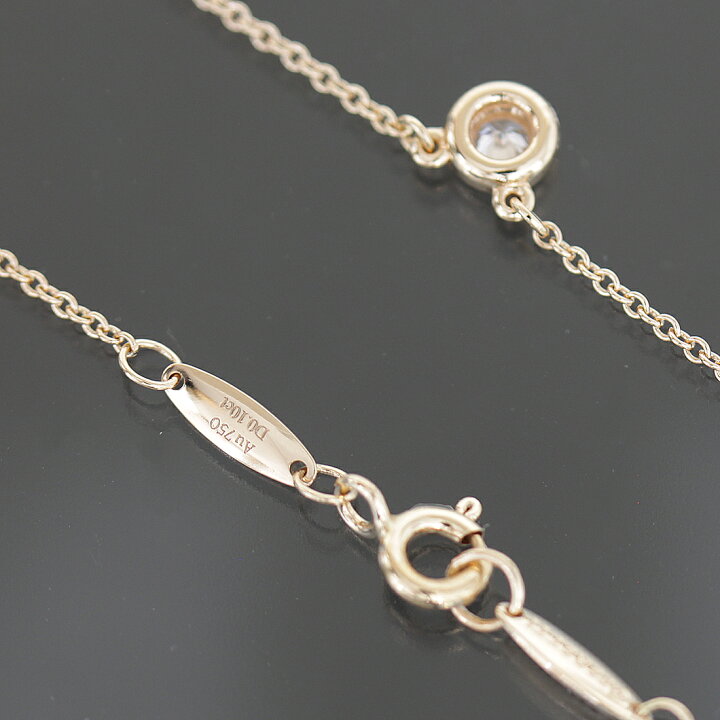 楽天市場】ティファニー バイザヤード ダイヤ0.1ct ネックレス Au750 