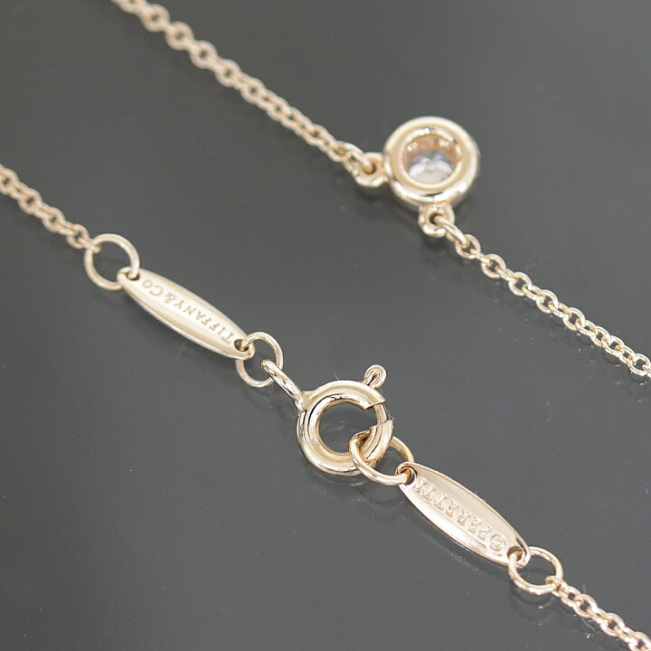 楽天市場】ティファニー バイザヤード ダイヤ0.1ct ネックレス Au750  