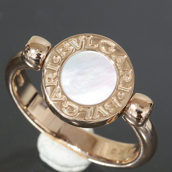 楽天市場】ブルガリ BVLGARI フリップ リング シェル オニキス 12.5号  