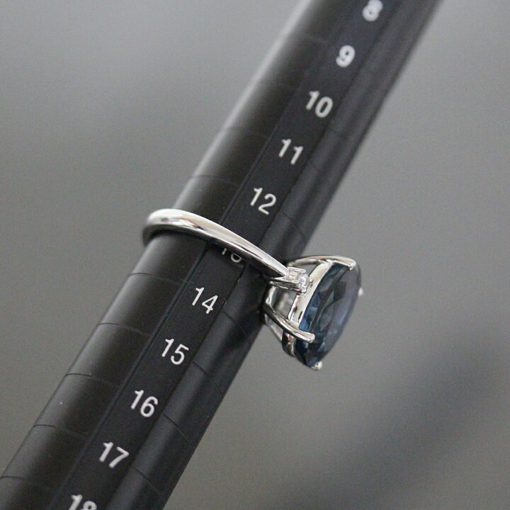 楽天市場】GSTV ジーエスティーブイ 青色石6ct ダイヤ0.06ctリング 13 