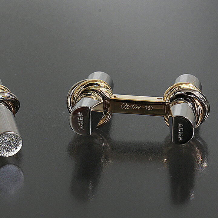 楽天市場】カルティエ Cartier トリニティ カフス K18×SS スリーカラー  