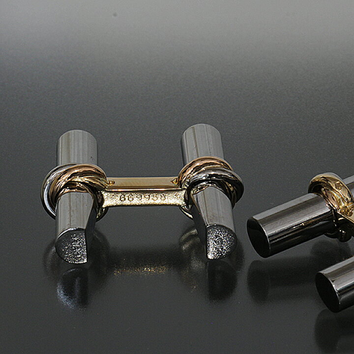 楽天市場】カルティエ Cartier トリニティ カフス K18×SS スリーカラー 