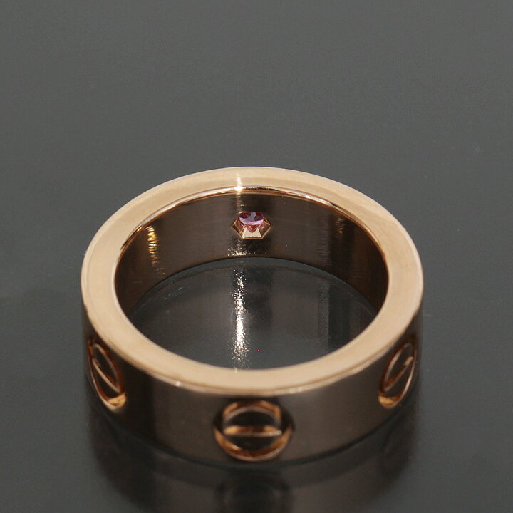 楽天市場】カルティエ Cartier ピンクサファイヤ ラブリング 6号(46  