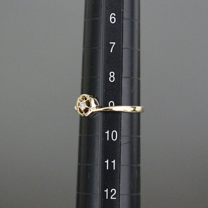 楽天市場】ミキモト MIKIMOTO フラワーモチーフ ダイヤ1P リング 9号  