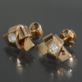カルティエ Cartier ダイヤ ピアス ラブノット Au750 K18PG 6.7g 箱 E1432┃ピアス レディース 750ピアス ピンクゴールド 18金 ダイヤモンド ブランド 普段使い おしゃれ イヤリング【中古】