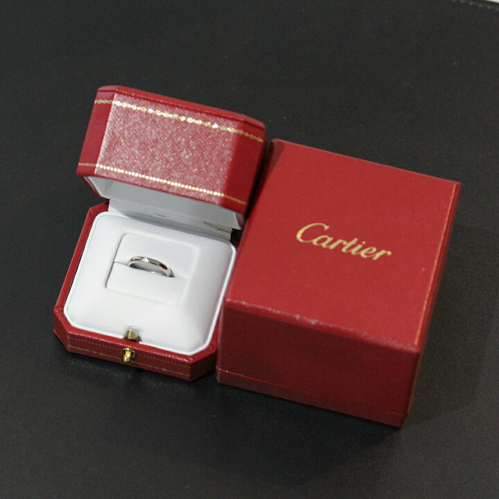 楽天市場】カルティエ Cartier ウエディング ダイヤ 1P リング 7号(47  