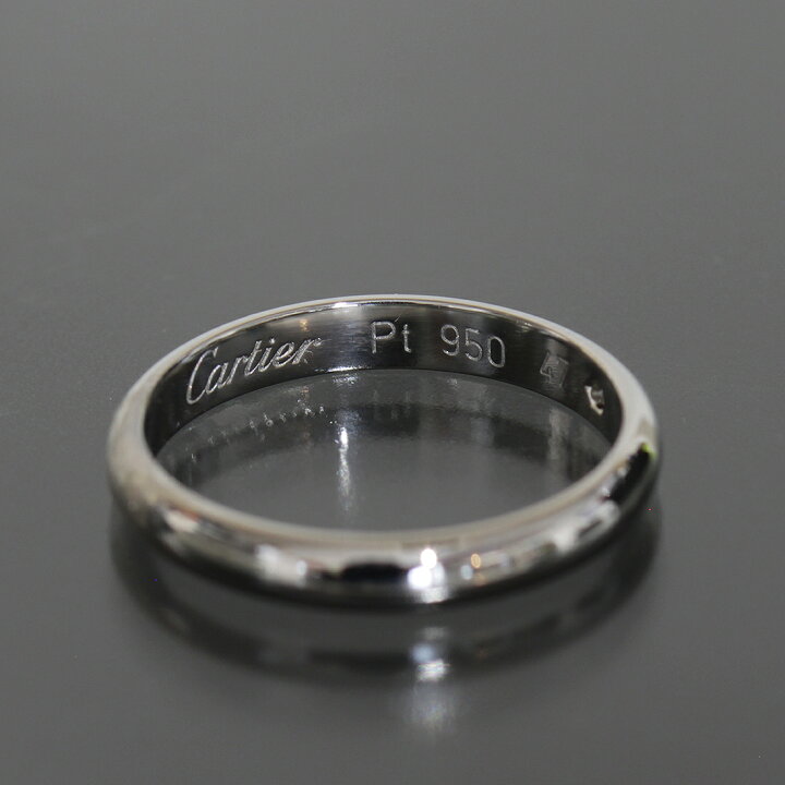 楽天市場】カルティエ Cartier ウエディング ダイヤ 1P リング 7号(47  