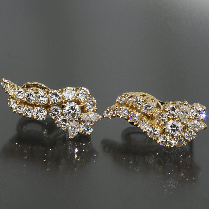 楽天市場】モラビト MORABITO ダイヤ イヤリング K18YG 18KT 10.3g 