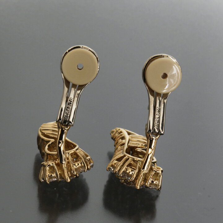 楽天市場】モラビト MORABITO ダイヤ イヤリング K18YG 18KT 10.3g 