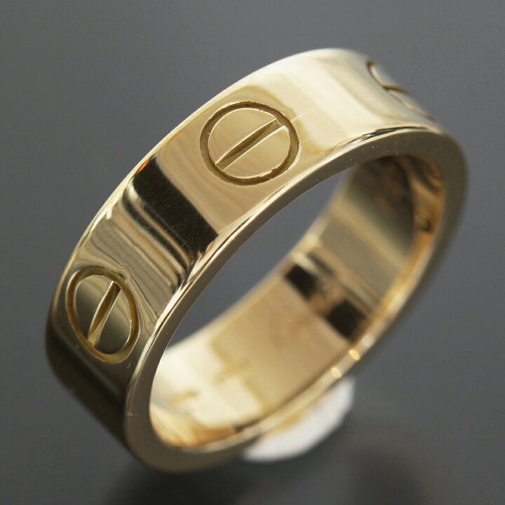 楽天市場】カルティエ Cartier ラブリング 9号(49)イエローゴールド  