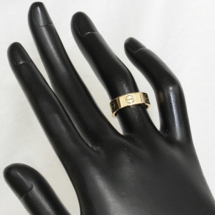 楽天市場】カルティエ Cartier ラブリング 9号(49)イエローゴールド  