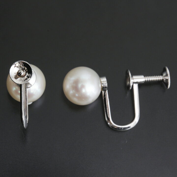 楽天市場】ミキモト MIKIMOTO アコヤパール8.2mm イヤリング K14WG 