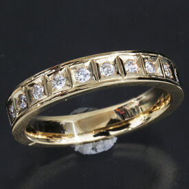 エスジェイエックス SJX ハーフダイヤ0.29ct リング 13号 Au750 イエローゴールド 5.7g E1967| 指輪 エスジェイエックス指輪 ファッションリング Ring K18ホワイトゴールド 指輪 レディース k18 750 ブランド 普段使い おしゃれ 指輪【中古】