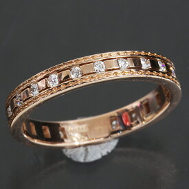 ダミアーニ DAMIANI ベルエポック フルダイヤ リング 6号 Au750 K18PG ピンクゴールド 1.9g E1980┃指輪 レディース指輪 ファッションリング ゴールド指輪 ピンクトルマリン指輪 750 18金 ブランド 普段使い おしゃれ 【中古】