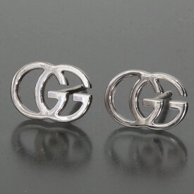 グッチ GUCCI ダブルG ピアス Au750 K18WG ホワイトゴールド 1.3g E1958┃ピアス レディースピアス かわいい レディース ファッションピアス ホワイトゴールド レディース k18 ゴールド ブランド 普段使い おしゃれ イヤリング【中古】