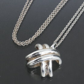 ティファニー シグネチャー ネックレス Ag925 42cm 4.2g シルバー E1544| Tiffany & Co. レディースネックレス ダイアモンド 銀製品 ブランド 【中古】