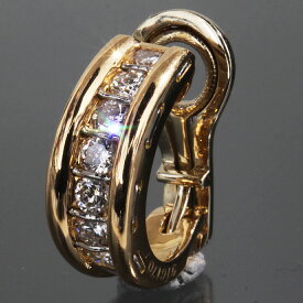 カルティエ Cartier シングル ピアス/イヤリング 7Pダイヤ セレナーデ Au750 K18YG イエローゴールド E1993┃ピアス レディース 750ピアス ホワイトゴールド ノーブランド 普段使い おしゃれ イヤリング【中古】