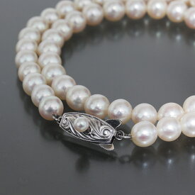 タサキ TASAKI アコヤパール 6mm玉 ネックレス 38cm シルバー留め具 E1291┃ネックレス レディースネックレス かわいい レディースパール ファッションネックレス ダイヤモンド ホワイトゴールド レディース k14 ゴールド ブランド 普段使い おしゃれ 【中古】