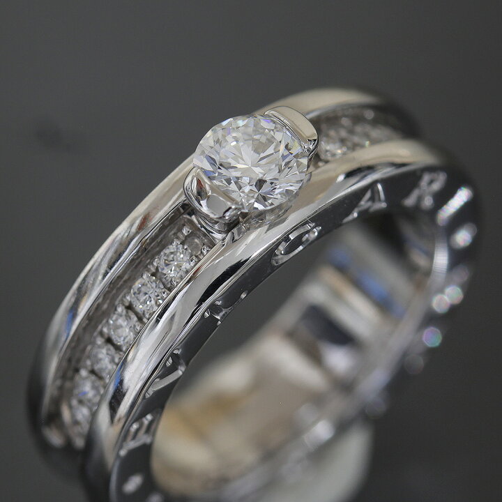 楽天市場】ブルガリ 指輪 ビーゼロワン ハーフダイヤ0.3ct リング 箱保 
