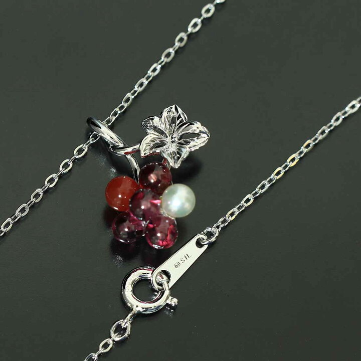 楽天市場】(ミキモト)MIKIMOTO パール ネックレス カーネリアン K18WG  