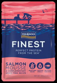 【ドッグフード 通販】【フィッシュ4ドッグ】Fish 4 Dogs サーモンムース 100g