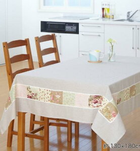 �y�e�[�u���N���X�z�y130x180cm�z�p�b�`���[�N�e�[�u���N���X�@�i�`�������t�����[�i�ʐ^��4�l�|�p�j�yK-04�z