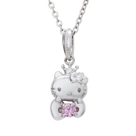 ネックレス ハローキティ45周年 HelloKitty サンリオ ペンダント シルバー SA45KT-N003RD white clover カップル