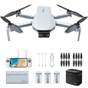 Potensic ATOM �h���[�� 3���W���o�� �J�����t�� 4K���� GPS���� 96����s���� �ő�`������6km �A�N�e�B�u�g���b�N �܂肽���ݎ� �y�� �a���� �N���X�}�X�v���[���g �t���C���A�R���{ �o�b�e���[3