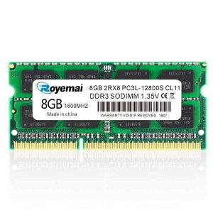 8GB PC3L-12800S DDR3L-1600 DDR3 12800 Sodimm 204�s�� CL11 RAM mac�Ή����f���i�d��1.35V  1.5V ���Ή�) ���������W���[�� Intel AMD Mac System �m�[�g�p
