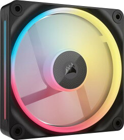 CORSAIR iCUE LINK LX120-R RGB 拡張キット120mm PWM PCケースファン デュアルライトループ シングルパック ブラック CO-9051049-WW