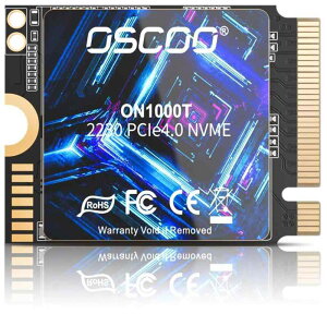 OSCOO 1TB M.2 2230 NVMe Gen4x4 PCIe SSD�A3D NAND���ځA�O���t�F�����M�\�����[�V�����A�ő�5200MB/s�ASteam Deck�EASUS ROG Ally�EMicrosoft Surface�E�m�[�gPC�E�~�j