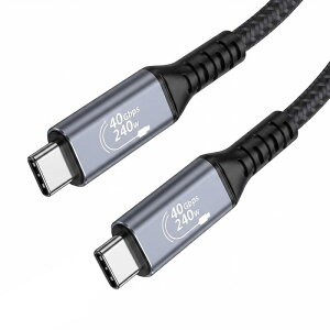 USB4 �P�[�u�� 0.3M USB Type C �P�[�u�� PD�Ή� 40Gbps�f�[�^�]�� 240W/5A�}���[�d 8K/60Hz�f���o�� ���ϋv�i�C�����҂� MacBook Pro/Air�ASurface�APixel�AGalaxy�AAQUOS��US