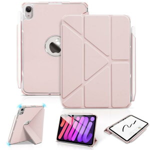 WONZIR iPad mini7 �P�[�X (A17 Pro 2024 ��7����) Y�܂肽���݃X�^���h iPad mini 6 �P�[�X (2021 ��6����) �c�u�����u�����R���� �l�p�K�[�h �y�����[�Ή� �������S���t�� 8.3�C���` �y�ʔ��^�݌v