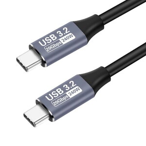 Type C �P�[�u�� 1M USB C to C �P�[�u�� �y20Gbps�f�[�^�]�� 240W�}���[�d�z USB3.2 Gen2�W�� PD3.1�Ή� MacBook Pro/Air�Asurface�AGalaxy�APixel�AXperia���^�C�vc�@���