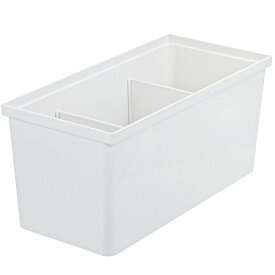 リッチェル(Richell) トトノ 引き出し用 調味料収納ボックスR ホワイト 28×14×14cm 収納 仕切り ポリプロピレン 110022